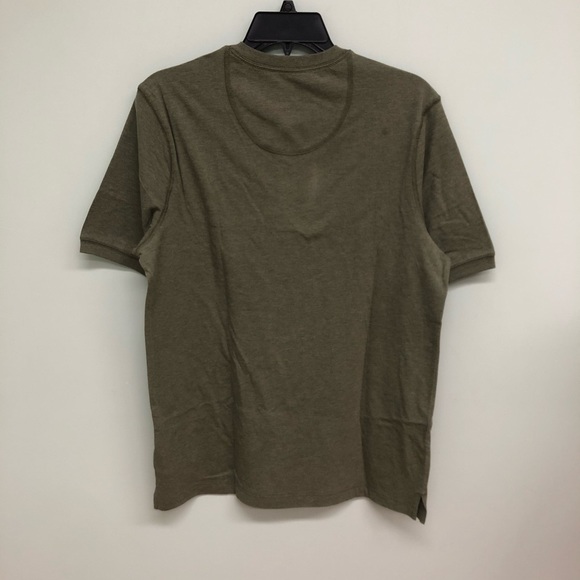 Weatherproof | Men’s Short Sleeve Henley T- Shirt | Green | Small - Picture 2 of 2